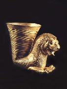 Rhyton in the form of a lion-griffin